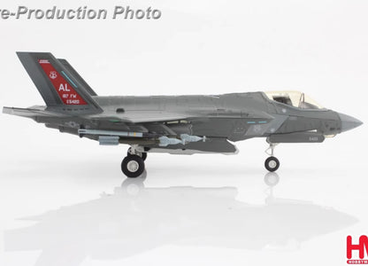 1:72 HM F-35A "Red Tail" 18-5420, 187 FW, Alabama ANG 2024 Fighter Diecast Model