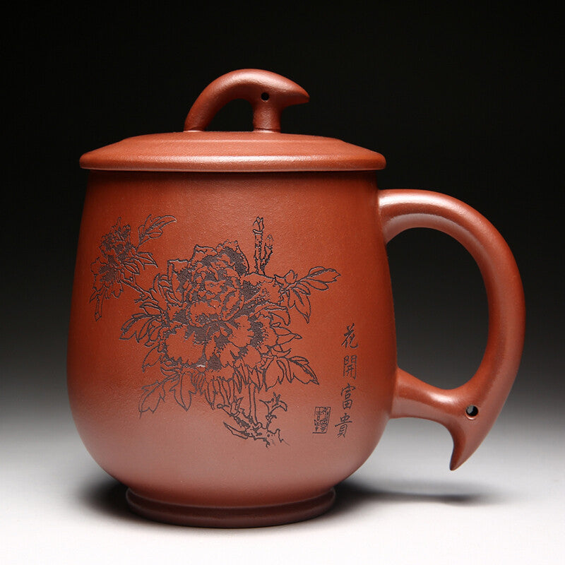 Yixing Purple Clay Tea Cup Original Ore Purple Clay Tea Cup Cup Lid Tea Jar