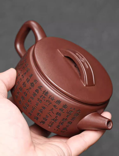 200cc chinese Yixing Handmade Zisha teapot LongXueSha clay HanWa Gongfu Tea Pot