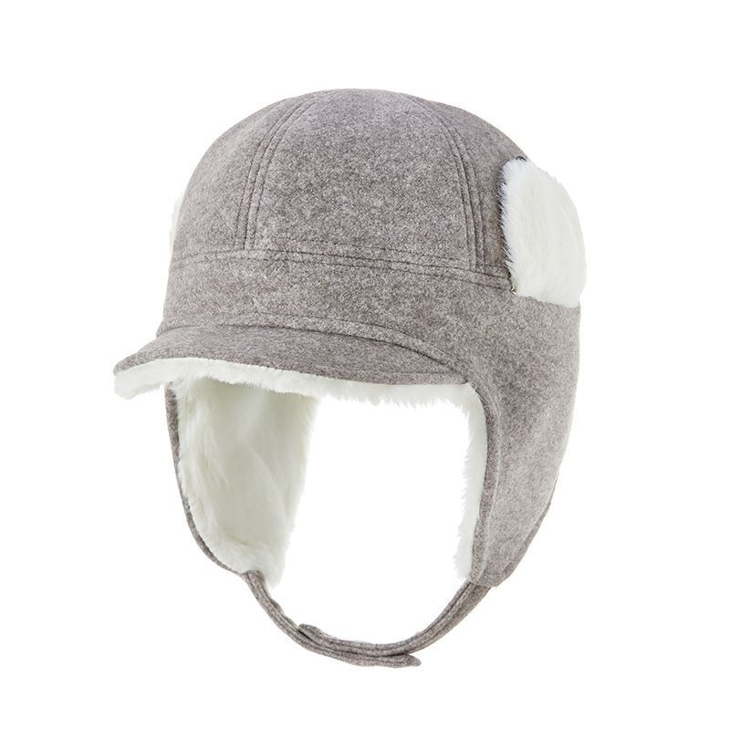 Women Winter Hats Faux Leather Wind-Proof Thick Warm Fleece Lining Baseball Caps