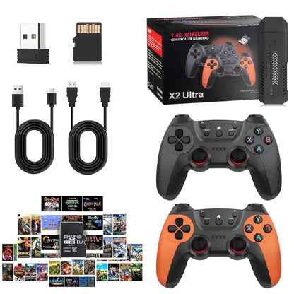 X2 Ultra Game Stick Retro Game Console 4K HD 2.4G Wireless 64GB-256GB