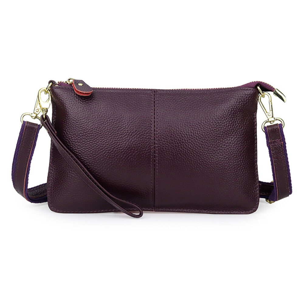 Women Genuine Leather Clutch Messenger Handbag Crossbody Shoulder Bag Purse