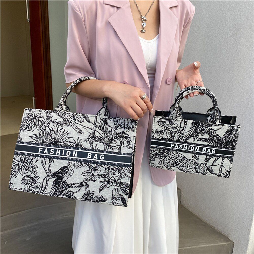 Bag Large Capacity Shoulder Shopper Bags High Quality Canvas Handbags Tote Bags