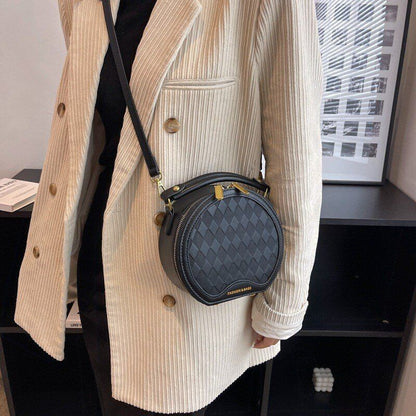 Crossbody Bag Vintage Leopard Print Synthetic Messenger Round Purse Shoulder Bag