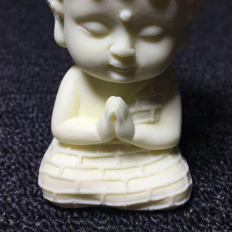 New Q Version Lotus Tathagata Buddha Carved Buddha Statue Cute Character Model