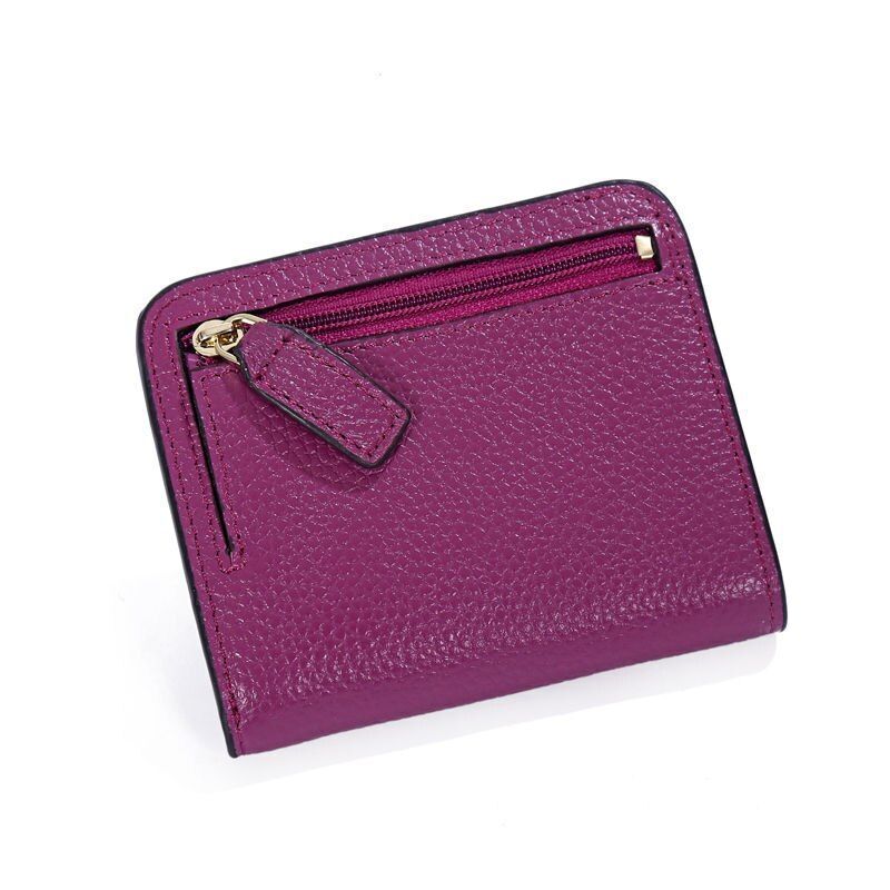Fashion Leather Wallet Mini Purse Small Pouch Coin Pocket Zipper 10.5*9*1CM 1 PC