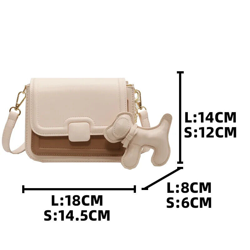 Shoulder Bag Beige Women´s Wallets Crossbody Bags Pendant Ladies Handbags