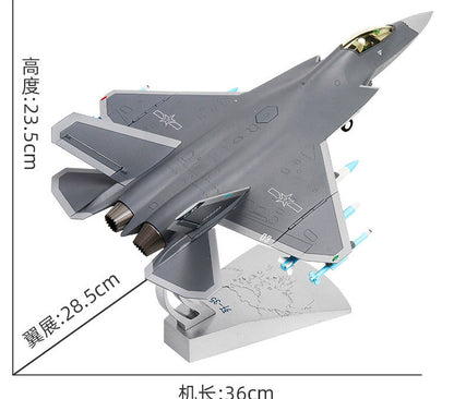 1:48 36CM AVIC Shipborne Fighter Jets Airplane Diecast Military Aircraft Model