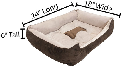 Luxury Pet Bed for Dogs or Cats - Super Soft, Machine Washable, Non-Slip Bottom