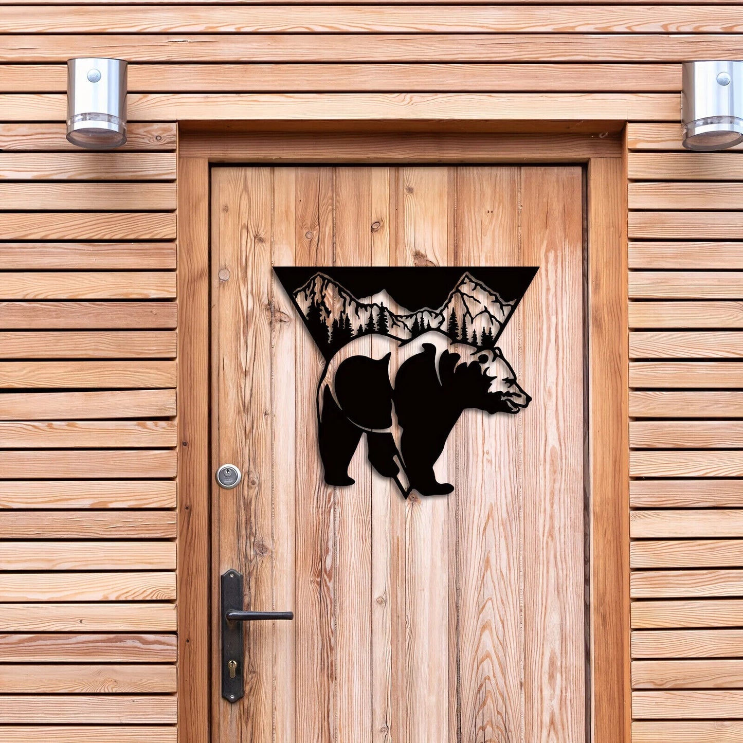 CIFBUY Metal Bear Wall Decor Bear Wall Art Decorations Wall Sculptures Wall