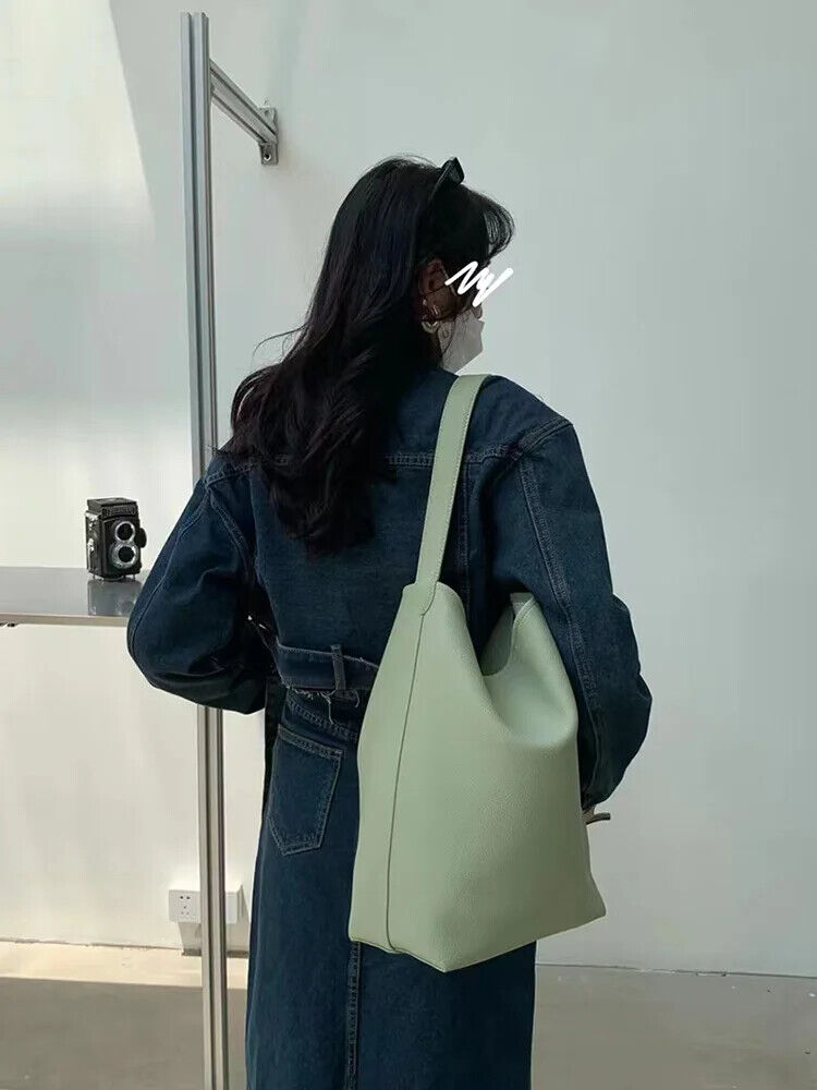 Bucket Tote for Women Sling Shoulder Bag Handbag Shopper with Small Bag