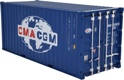 1:20 CMA CGM Shipping Container Model Abs Resin & Wood Toy Home Decoration Gift