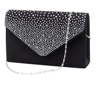 Shoulder Bag Masonry Ladies Satin Clutch Shiny Handbag Wedding Bag Fashion Women