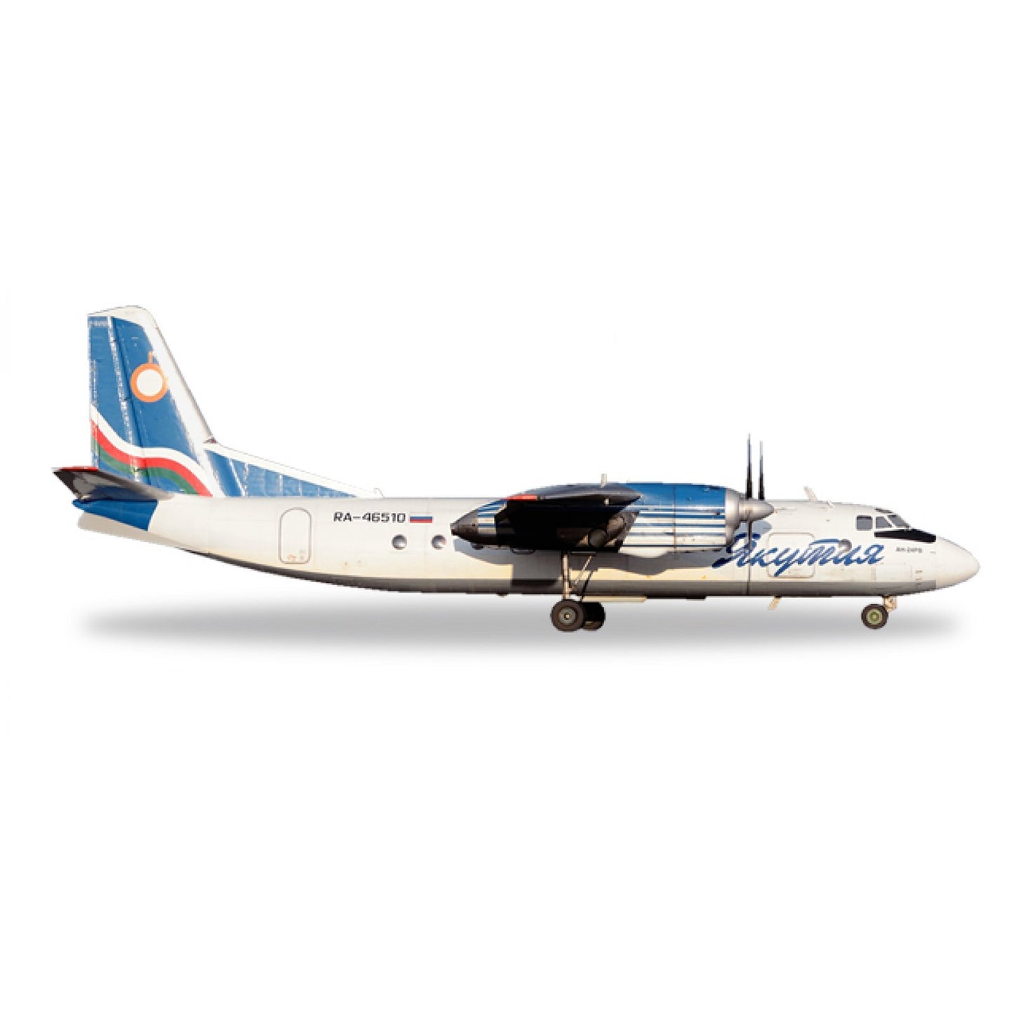 Herpa yakutaviatrans Antonov AN-24RV Aircraft 1/200 diecast plane model aircraft
