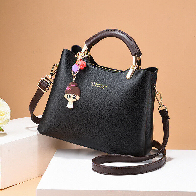 Women's PU Leather Shoulder Bag Handbag Tote Purse Crossbody Messenger Satchel