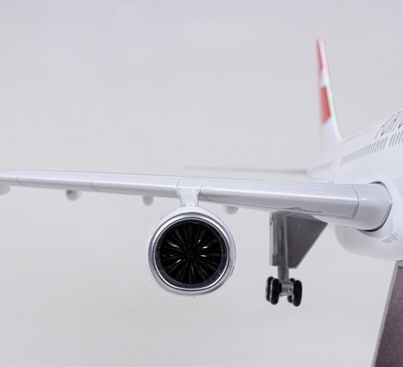 47CM TAP PORTUGAL AIRBUS A330 Airplane Led Sound-controlled Light Resin Model