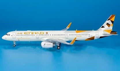 1:200 JC Wings ETIHAD AIRBUS A321 Passenger Airplane Diecast Aircraft Model