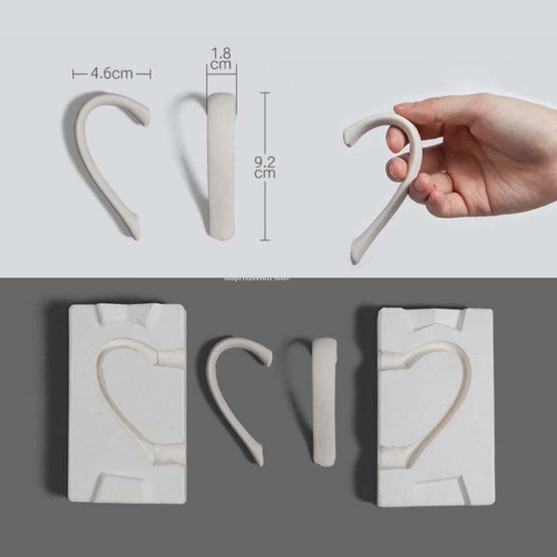 Pottery Tools Ceramic Mold Grouting Plaster DIY Teapot Water Cups Handle Molding
