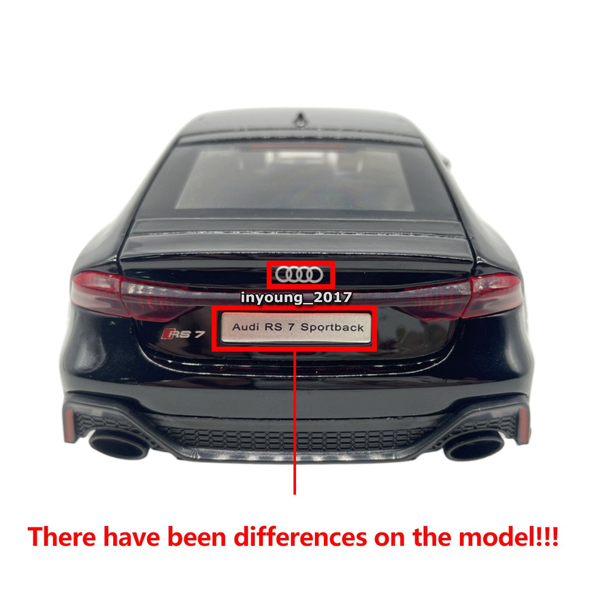 1/24 2024 Audi RS7 Sportback Model Car Metal Diecast Toy Cars Doors Open Silver