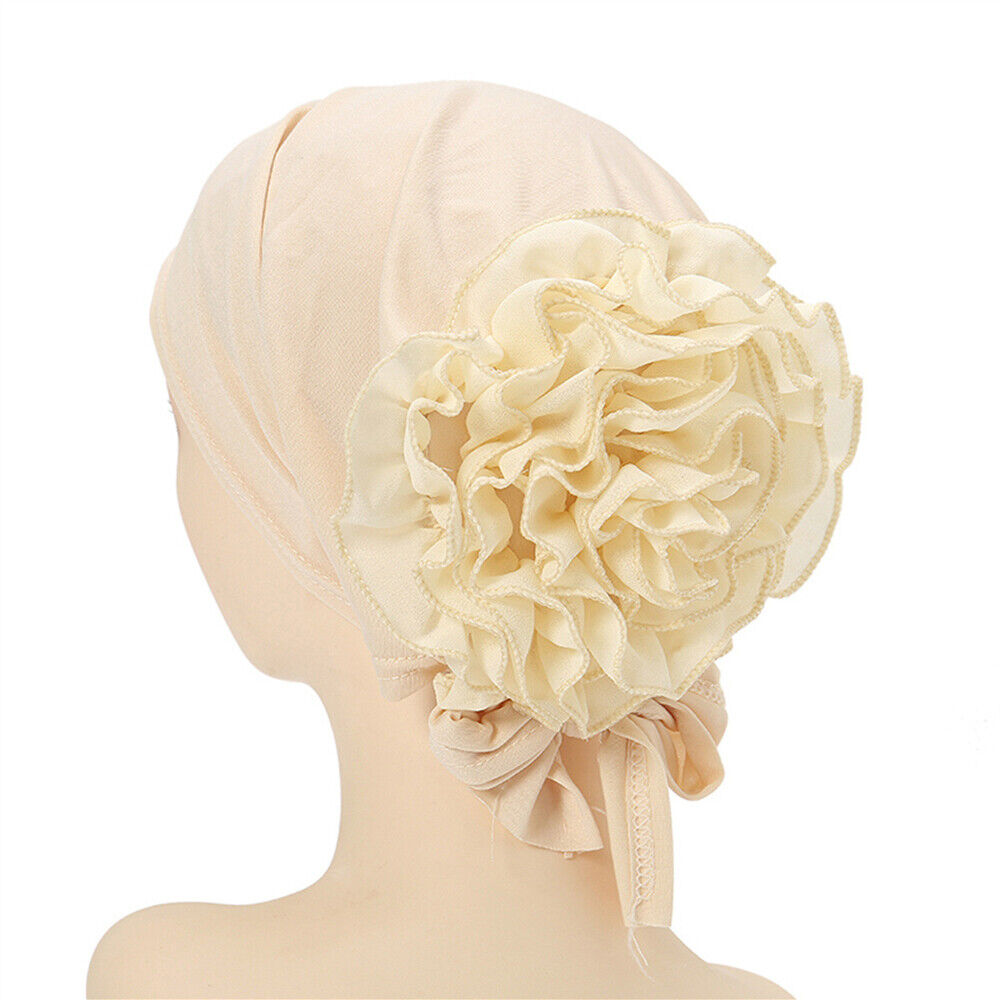 Beanie Turban Hat Pan Flower Hat Flower Hat Toe Cap Muslim Versatile Stretch