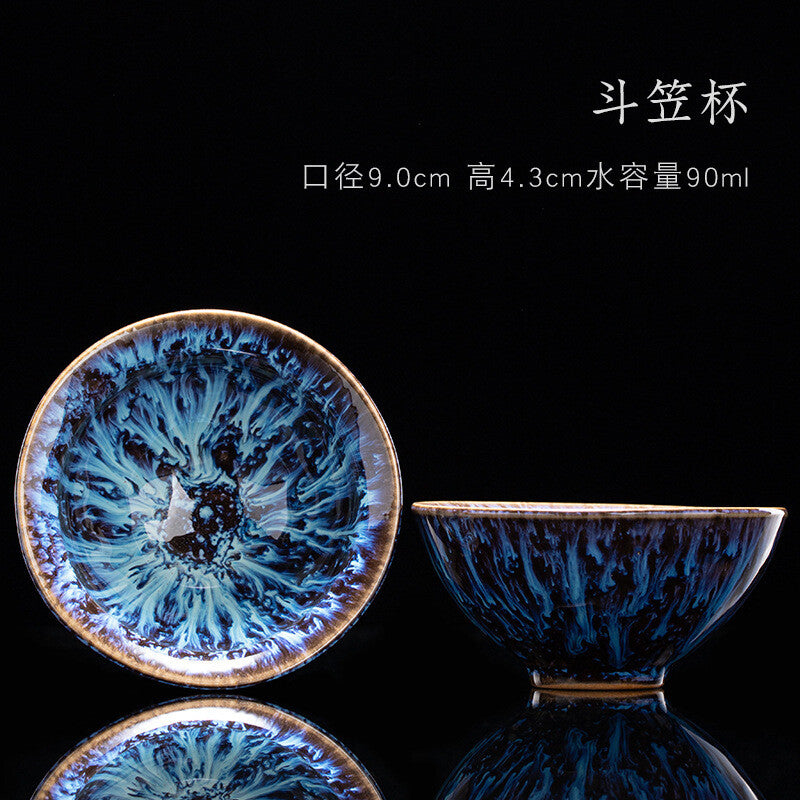 Tea Cup Ceramic Kungfu Teacup Chinese Jianzhan Traditional Ceramic Art Best Gift