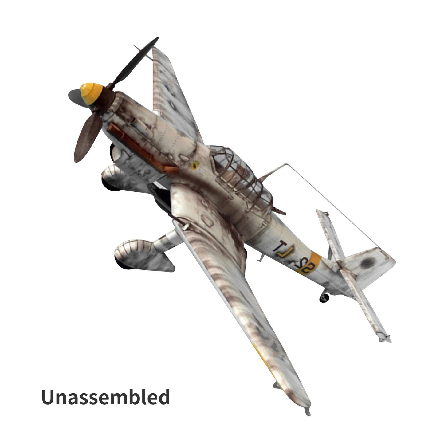 1/33 German Ju-87 D-3 Junkers Dive Bomber Aircraft Plane Unassembled Display