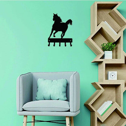 Wall mounted hanger Metal pendant Horse Key Rack Hanger Metal pendant wall art