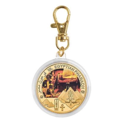 Commemorative Challenge Coins Egyptian Pharaoh Gold Plated Craft Souvenir 1.57in