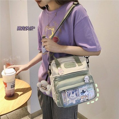 Backpacks Waterproof Nylon Small Shoulder Bags Schoolbags Travelling 24*9*26 CM