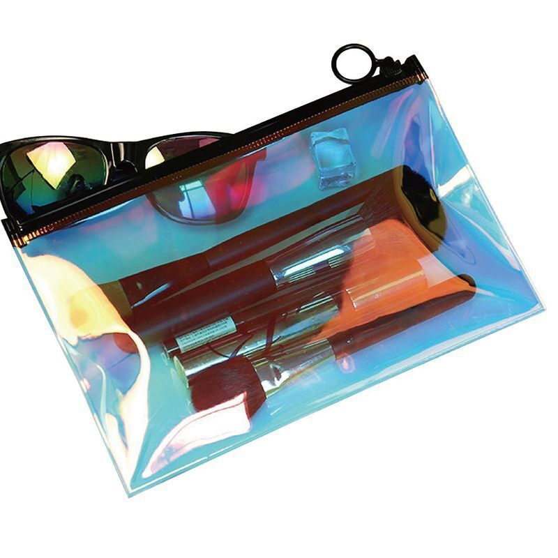 Travel Cosmetic Bags Transparent Big Makeup Pouch Toiletry Brush Organizer Case