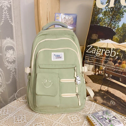 Women Nylon Laptop Men Travel School Bag Student Girl Boy Book Bag Backpack