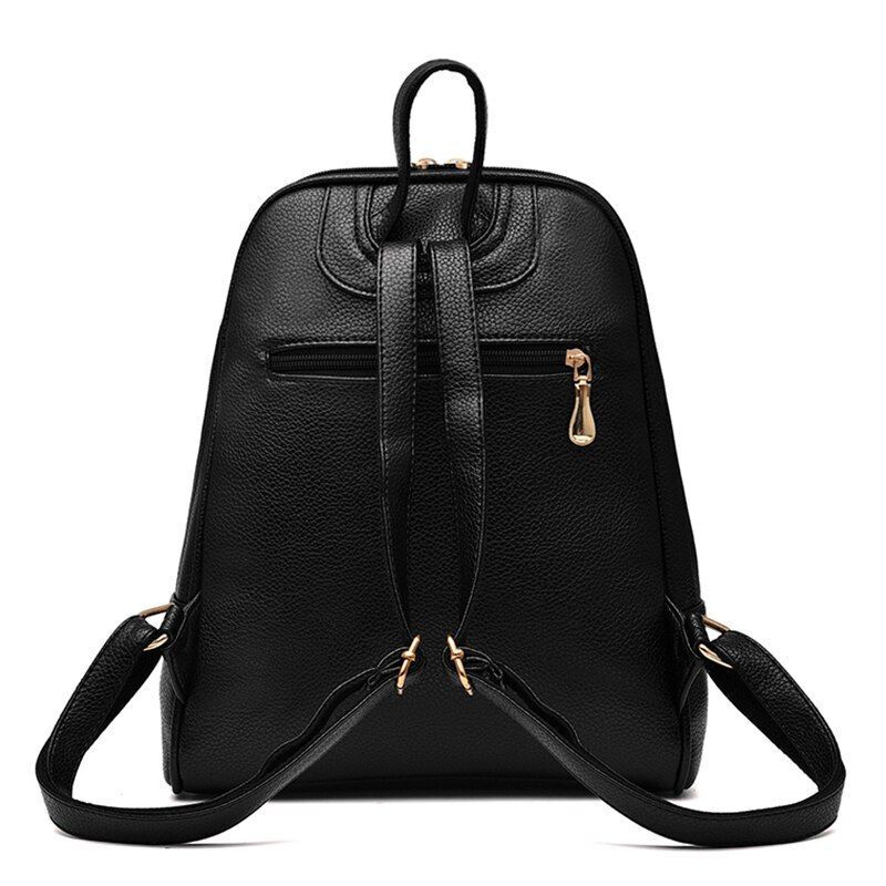 Large Backpack School Bags Travel Red White High Quality Leather Bags Gray Pink
