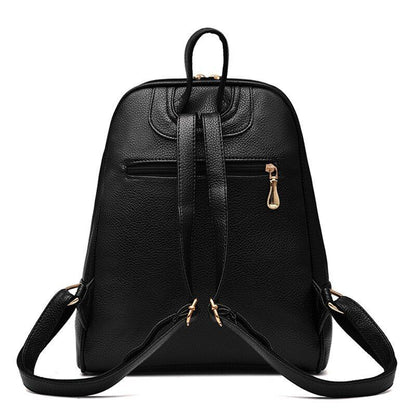 Large Backpack School Bags Travel Red White High Quality Leather Bags Gray Pink