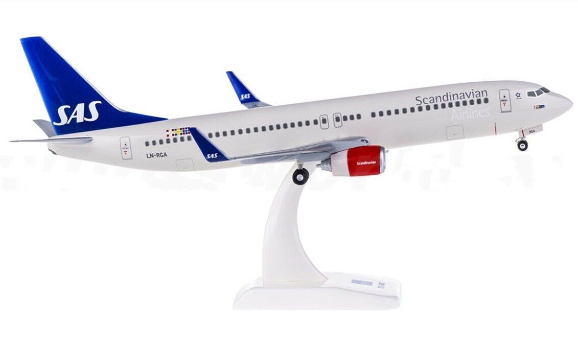 1:200 Hogan SAS Scandinavian Airlines BOEING 737-800 Airplane ABS Plastic Model