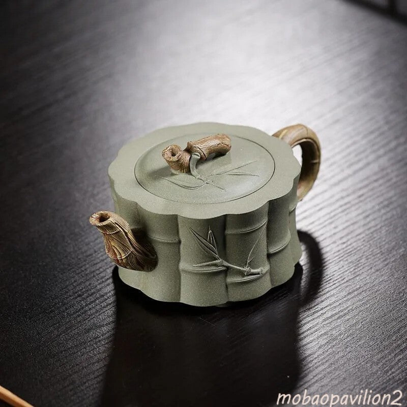 Yixing Purple Clay Teapot Handmade Pot Raw Ore Green Mud Tea Maker Chinese
