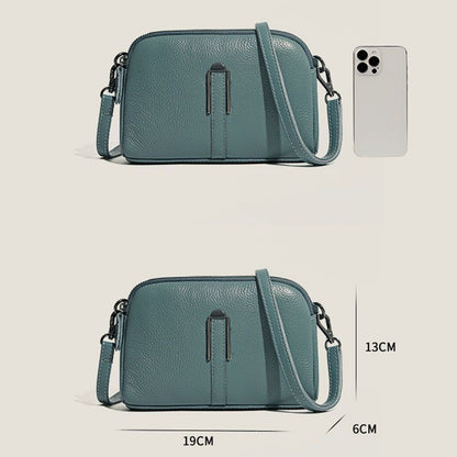 Genuine Leather Bag Handbags Purse Shoulder Bag Crossbody Messenger 19*6*13 CM
