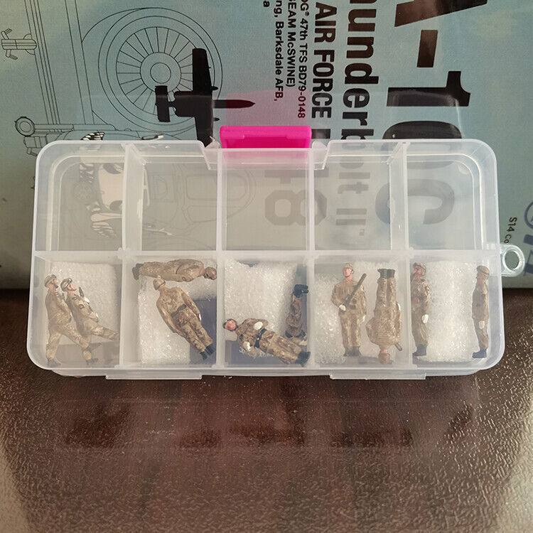 Sanrong 1/72 China PLA 10 Soldier Sand Color Painting Finished Model