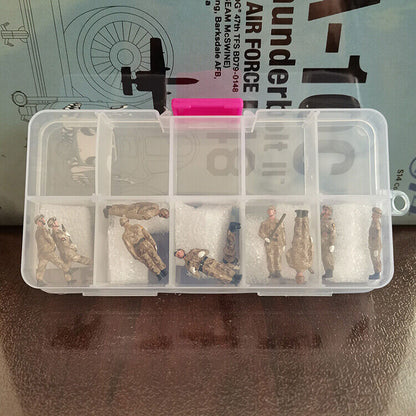 Sanrong 1/72 China PLA 10 Soldier Sand Color Painting Finished Model