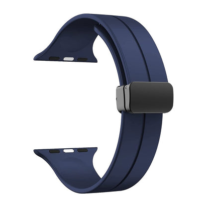 Suitable for Apple Watch 10 ultra2 silicone strap iWatch magnetic buckle strap