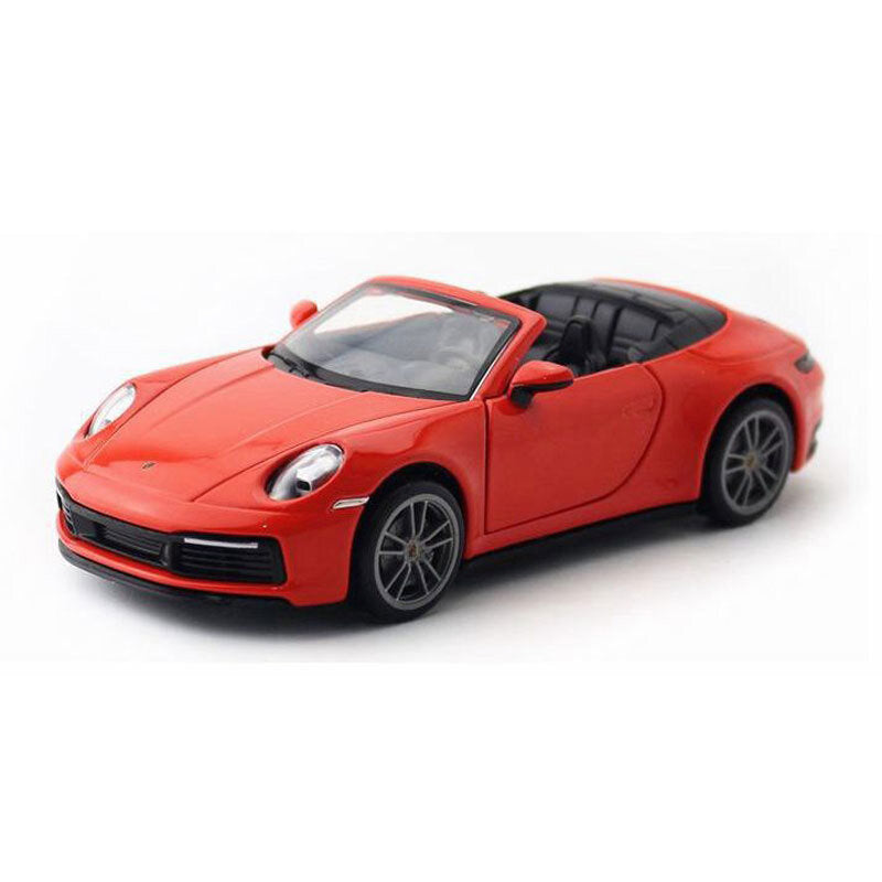 1/32 Porsche 911 Carrera Model Car Diecast Toy Vehicle for Boys Kids Gifts Red