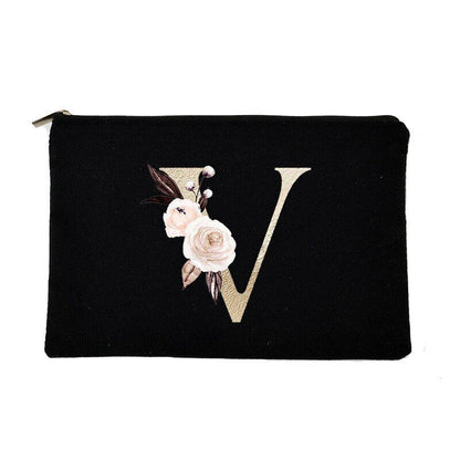 Makeup Bag Letter Print Traveling Case Organizer Storage Pouch Purse 14*22*14 CM