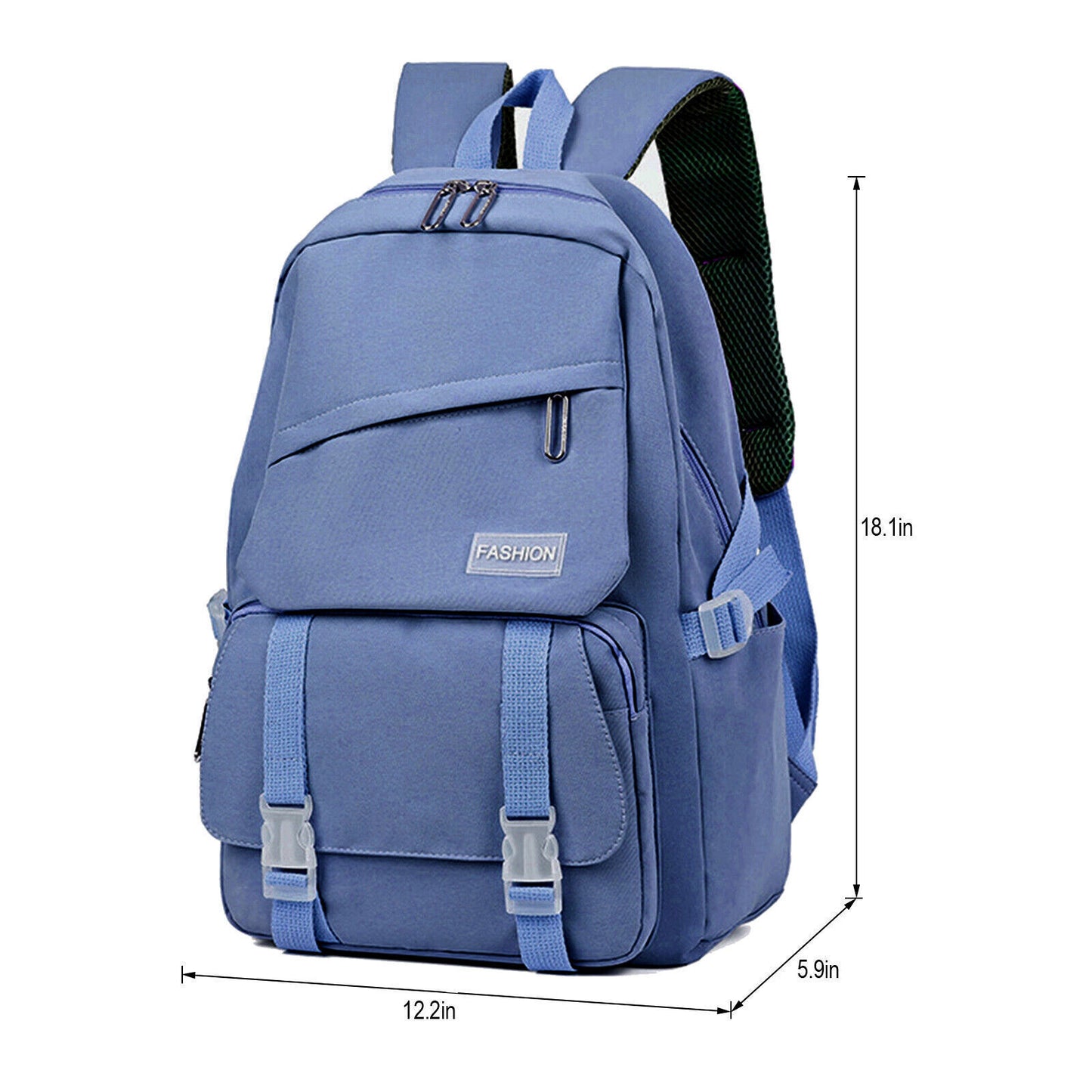 18.5" Large Girl School Backpack Bookbag Waterproof Laptop Travel Bag Rucksack