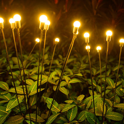Solar Firefly Garden Light Swaying Outdoor Landscape Lamp Bulb Christmas Decor