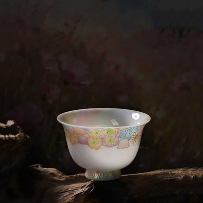 Boutique Tea Cup On Sales Fat Muttle Jade Porcelain Color Enamel Craft Cup China
