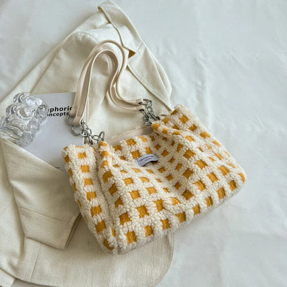 Shoulder Side Bag Women Big Zipper Cloth Hand Tote Bags Handbags Purse