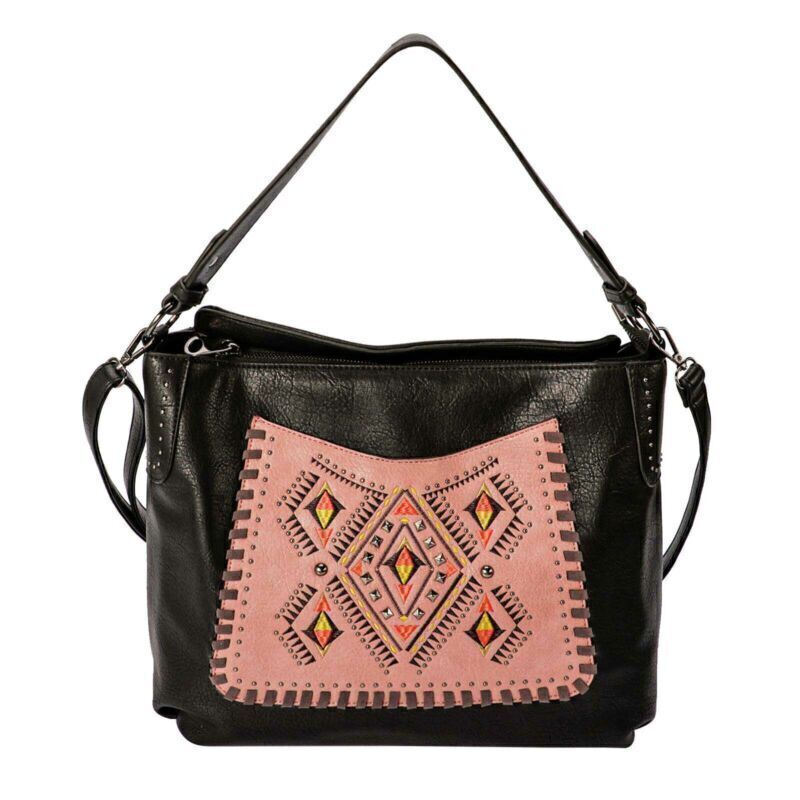 Women Large Concealed Carry shoulder Bag Handbag Embroidered Purse Tote Wallet
