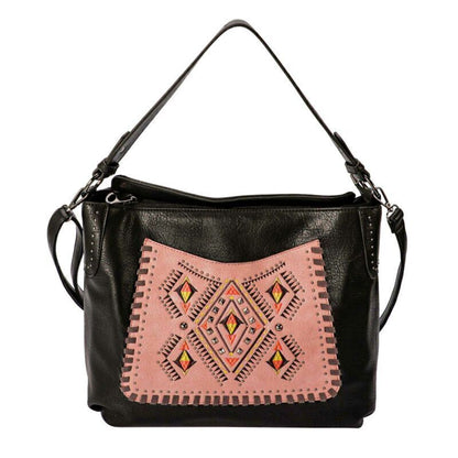 Women Large Concealed Carry shoulder Bag Handbag Embroidered Purse Tote Wallet