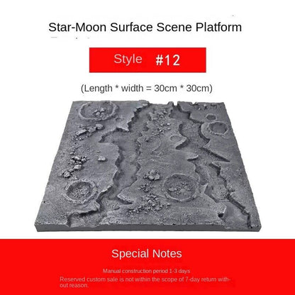 Platform Moon Model Moon Planet Landscape Finished Scene Display Props