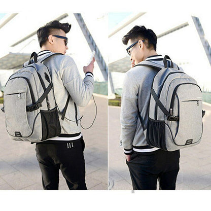 Male Backpack Bag 15.6 Inch Laptop Travel Backpack Teenagers Notebook School Bag