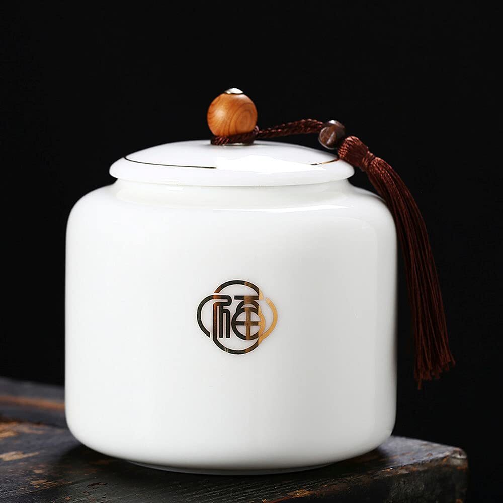 13.5cm Ceramic Tea Cans Storage Sealed Jar Tea Caddy Candy Jar Home Decor